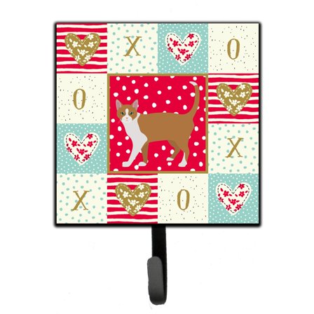 Brazilian Shorthair Cat Love Leash or Key Holder Red