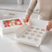 Cupcake Boxes, White