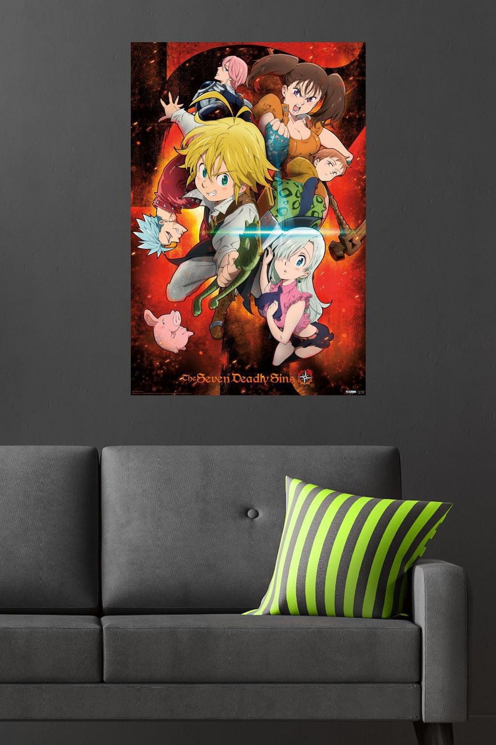 The Seven Deadly Sins - Characters Wall Poster, 22.375" x 34"