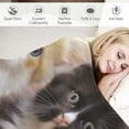 thumbnail image 3 of ARISTURING Cute Cat Throw Blanket Super Soft Warm Flannel Decor Gifts Blankets for Cat Lovers, Camping Chair Couch Bed Blanket for Adults Women Girls Men Boys, 3 of 6