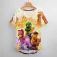 thumbnail image 6 of Ninjago Women's Shirt V-Neck Breathable Short-Sleeve T-Shirt Casual Fashion Tee Soft & Trendy Blouse 5XL, 6 of 8