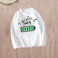 thumbnail image 4 of FamilyThread Toddler Boys Girls Long Sleeve T-Shirt Cotton Casual Letter Printed Crewneck Basic Sport Pullover Tops Tee Solid Shirts For 2-8Y, 4 of 4