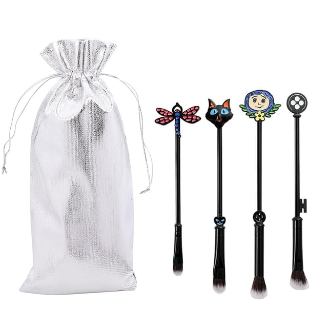 Set de brochas de maquillaje con tema de Halloween de la película de terror de Bulbasaur