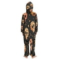 thumbnail image 3 of Vzayyk 4T-14Y Size Aviliable Cozy One-Piece Footless Sleeper Pajama Leopard Skulls, 3 of 8