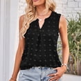 thumbnail image 6 of Xuapaodt INC 2023 Summer New Women's Solid Color Hair V Neck Leisure Vest Female Tunic Tops, 6 of 7
