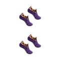 thumbnail image 4 of Sonducket Calcetines de suelo de invierno Tobillo Estampado de leopardo Antideslizante Zapatillas gruesas unisex Mujer violeta 2Conjunto, 4 of 6