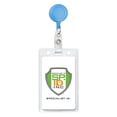 thumbnail image 3 of 5 Pack - Premium Bright Neon Retractable Badge Reels with Belt Clip - Super Cute Baby Blue I'd Zip Clips for Nurses (Light Blue), 3 of 4