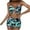 Green-04, variant on Lopeceal Women Sexy Print High Waisted Bikini Set Two Piece Tummy Control Wrap Swimsuit Lace Up Bathing Suit