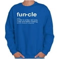 thumbnail image 4 of Funcle Fun Uncle Definition Cool Men's Big & Tall Crewneck Sweatshirt Brisco Brands 4X, 4 of 5