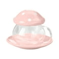 thumbnail image 1 of asddcavvf Glass Shape Teacup Saucer Set Coffee Mug With Filter Cup, 1 of 8