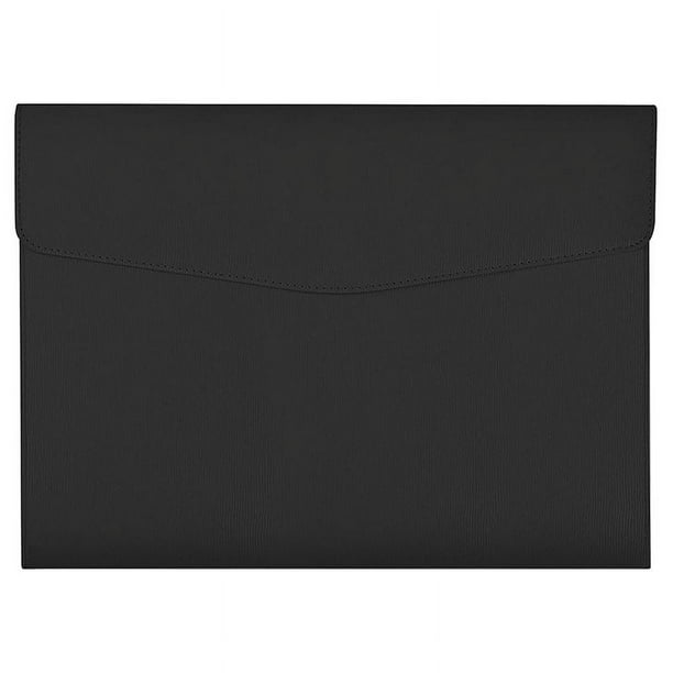 Estuches para Documentos de Cuero Pu A4, Carpeta de Documentos con BotóN a PresióN A4 Bolsillo A4 de Cuero Pu Comercial Organizador de Documentos 1 Pieza