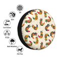 thumbnail image 4 of Naloa Boho Chicken PVC Leather Spare Tire Wheel Cover for Car Truck SUV Camper Trailer Universal Fit many size15 inch, 4 of 6