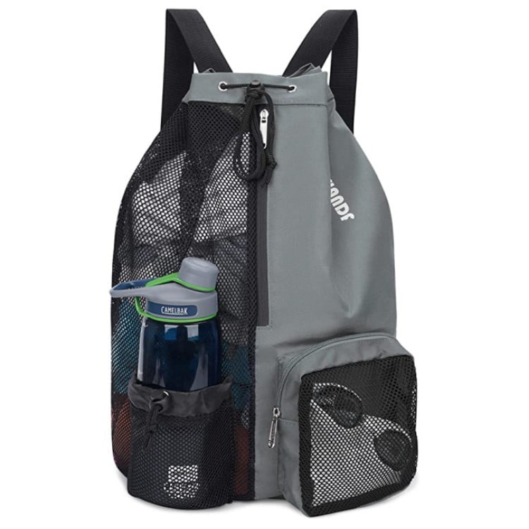 Gym Bag Backpack Black Sports Bag - Gym Bag Drawstring Waterproof Gym Bag  Nylon Sports Bag Cool Fitness Swimming Bag With Compartment For Women Men