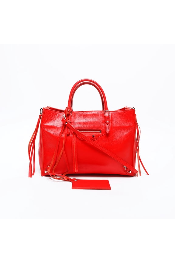 Pre-Owned Balenciaga Paper 2-way Handbag, Red, WS14986
