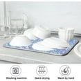 thumbnail image 7 of FREEAMG Light Blue Glitter Texture Dish Drying Mat for Kitchen Counter,Super Quick Absorbent Composite Sponge Dish Drying Pad,Heat Resistant Non-Slip Rack Tableware Mat, 18x24 Inch, 7 of 7