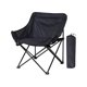 thumbnail image 2 of Silla plegable ligera para camping, taburete plegable extragrande con laterales Negro, 2 of 9