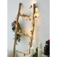 thumbnail image 2 of Christmas Garland Lights String 6.56ft Battery Operated With Yellow Spheres 20 Led For Xmas Decor Fireplace Door, 2 of 3