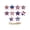 C | 10PC, variant on erdimoy 10-Piece Patriotic Star Wooden Ornaments Set, USA Flag Pattern Hanging Decor, 3.15in Size for 4th of July & Independence Day Home Decor