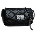 thumbnail image 1 of Bolso de hombro para mujer, bolso de mano de moda para mujer, bolsos cruzados acolchados con cadena, negro:;:;, 1 of 6