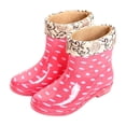thumbnail image 5 of Mid-Calf Water Shoes for Women Round Toe Slip-on Waterproof PVC Lined Rain Boots for Outdoor Daily Walks, 5 of 8