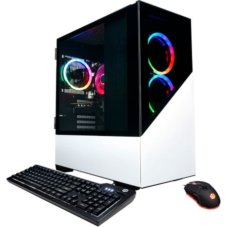 CyberPowerPC - Gamer Master Gaming Desktop - AMD Ryzen 5 5600X - 16GB Memory - NVIDIA GeForce RTX 3060 - 1TB HDD + 500GB SSD - White