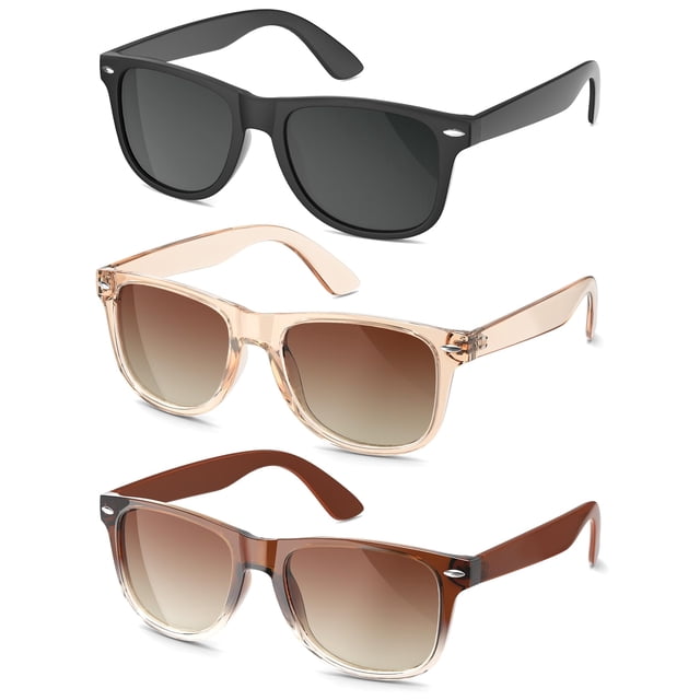 Gafas de Sol Polarizadas CIFOYA con Protección UV400, Paquete de 3 para Mujer y Hombre