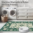 thumbnail image 5 of ODIKA 6'x9' Machine Washable Non-Slip Area Rug, Elegant with Intricate Floral and Geometric High Traffic Rug, Green, 58056, 5 of 5