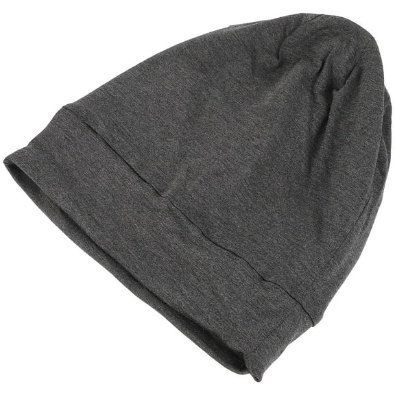 YSNOOWE 1Pack Black Satin Sleep Hat for Women with Adjustable and Practical Use