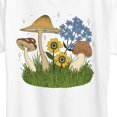 thumbnail image 3 of Instant Message - Mushrooms and Flowers Short Sleeve Graphic T-Shirt, 3 of 6