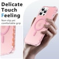thumbnail image 2 of ELEHOLD Case for iPhone 13 Pro Max, Shockproof Magnetic Matte Case with Wireless Charging Support,Pink, 2 of 5