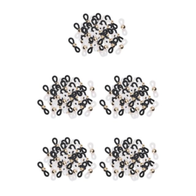 relayinert 50Pcs Stylish Eye Glasses Spectacle Chain Strap Holder Loop Ends Type A 50 Pcs 5Set
