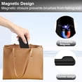 thumbnail image 4 of Travel Makeup Brush Holder, Portable Silicone Makeup Brush Holder Makeup Brush Case with Magnetic Closure, Make up Brush Bag for Women, Black, 4 of 8