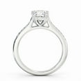 thumbnail image 3 of Dash Jewel 1.6 Ct Cushion Cut Lab Created Diamond Engagement Ring – 14K White Gold Plated – Elegant Jewelry for Women – Gift for Birthday or Anniversary – Proposal Ready, 3 of 4
