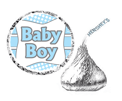 baby boy hershey kisses
