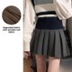 thumbnail image 3 of 2024 Primavera Verano Nuevo Estilo Anti-Exposición Vestido Mini De Mujer De Cintura Alta Adelgazante Falda De Línea A Múltiples Pliegues, 3 of 4