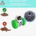 thumbnail image 5 of Pelota de golosinas para mascotas, juguete interactivo para perros, juguete para comer con equilibrio, pelota de alimentación lenta, alivia la ansiedad, para perros grandes y pequeños (verde), 5 of 5