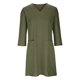 thumbnail image 4 of Puntoco Vestido De Manga Corta Con Cuello En V, Mujer Primavera Y Verano Con Cuello En V Color Sólido Algodón Y Lino Vestido Casual De Manga Corta Con Bolsillo Verde Militar Xxl, 4 of 7