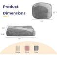 thumbnail image 4 of Kids Bean Bag Chair Bed, Convertible Children Chair to Floor Mattress with Filler, Faux Fur Bean Bag Bed Stuffed Child Sofa Couch for Girl Boy Sleeping, Machine Washable Cover, Grey, 4 of 13