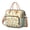 Beige-33, variant on Colorful Plaid Stripes Insulated Lunch Box - Rustic Nordic Style for Office & Gym