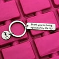 thumbnail image 5 of Zuo Bao Couple Gift Thank You for Being A Piece of My Life Keychain for Girlfriend Boyfriend Gift Husband Keychain, 5 of 5