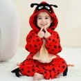 thumbnail image 2 of Weebloom Girls Rompers Halloween Bodysuits Winter Warm Christmas Outfit Soft Comfortable Toddler Jumpsuit Daily Wear Lovely Outfits 2-3 Years, 2 of 9