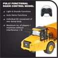 thumbnail image 4 of Diecast Masters RC Truck CAT 745 Articulated Truck | Fully Functional Radio Control Dump Truck | 1:24 Scale Model Remote Control Truck, RC Caterpillar Trucks | CAT Yellow Diecast Model 25004, 4 of 8