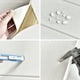thumbnail image 4 of Pegatinas de pared de espuma de grano de madera 3D, papel tapiz autoadhesivo impermeable, guardería, Navidad, decoración del hogar, 70x35cm, 4 of 4