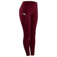 thumbnail image 1 of Pantalon Legging Haute Élasticité Femme Extensible Compression Tenue de Sport Décontractée Yoga Jogging Leggings Pantalons avec Poche, 1 of 8