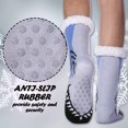 thumbnail image 4 of Mens Fuzzy Slipper Socks Animal Thick Cosy Warm Soft Fleece lined Thermal Winter Non Slip Home Socks, 4 of 6