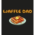 thumbnail image 2 of Waffle Dad Dad Jokes for Father's Day Men's Black Crew Neck Short Sleeve Tee-3XL, 2 of 4