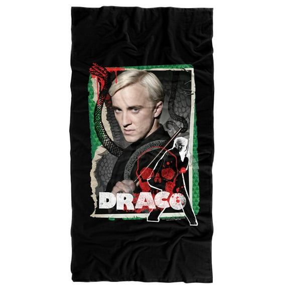 Harry Potter Draco Malfoy Photo Collage Officially Licensed Beach Towel 30' X 60'