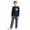 F190-Navy, variant on FYDUU Boys' Clothing Sets Boys Pajamas 2 Piece Sleepwear Long Sleeve Tops And Pants Set Soft Breathable Comfortable Loungewear Outfits,3-4 Years