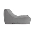 thumbnail image 4 of Posh Living Resty Fabric & Foam Bean Bag Lounge Chair in Light Gray, 4 of 8