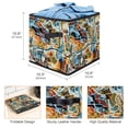 thumbnail image 3 of Atlas Large Capacity Foldable Storage Basket with Handle, 10.8"x10.5"x10.6" - Storage Bins, Storage Containers, 3 of 6